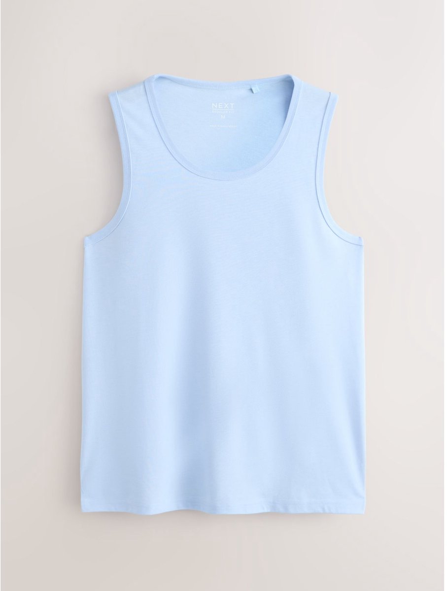 Next - Heren - Hemdje, standaard pasvorm - Blauw