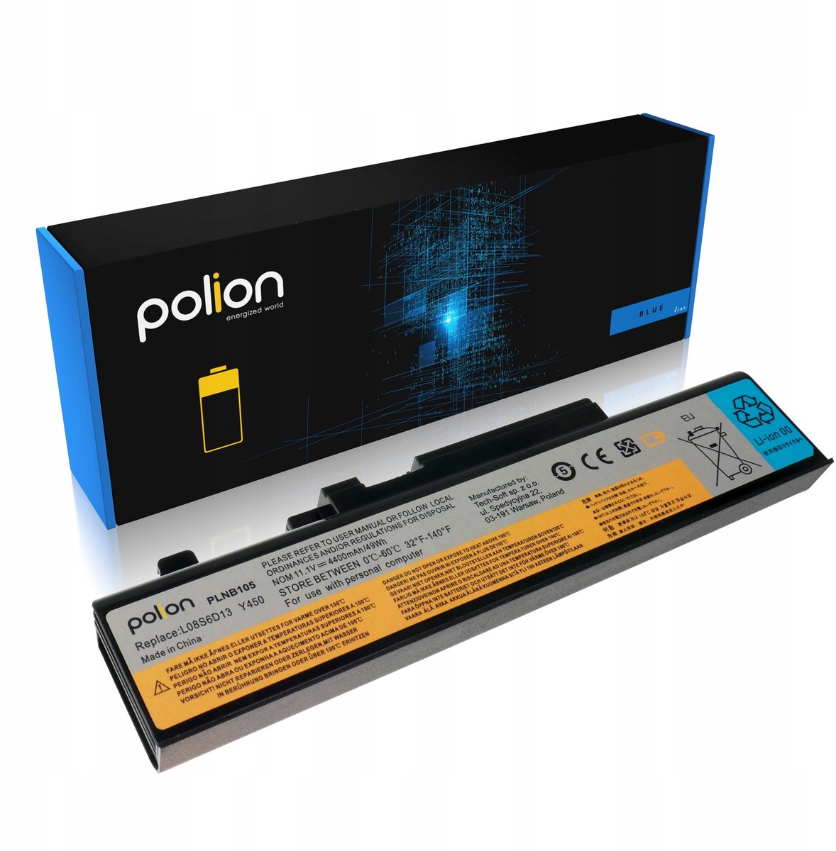 Polion - Bateria voor Lenovo - 4400mAh - Li-Ion - Compatibel