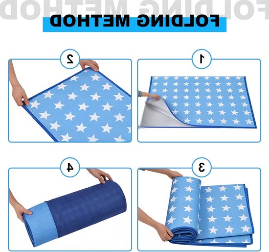 Geïsoleerde campingmat 90 x 200 cm, waterdichte slaapmat met 3-laags vochtbescherming, perfect voor tent en picknick — afbeelding 4