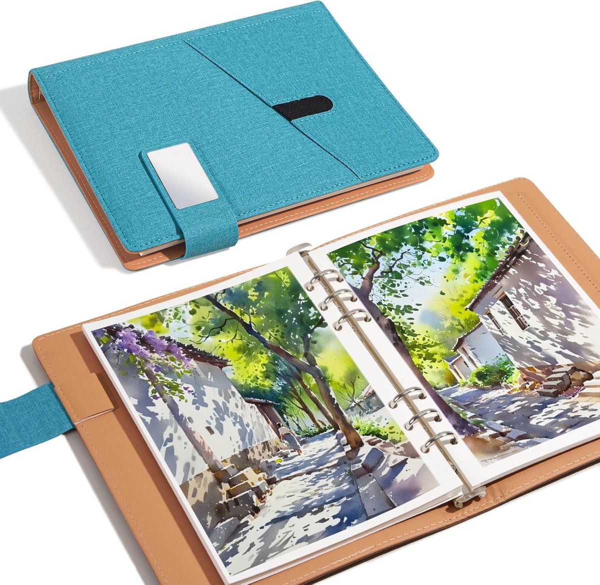 Watercolor schetsboek van 100% katoen, zuurvrij, 300gsm papier voor kunstenaars, 20 vellen, 9.25 x 6.3 inch