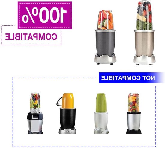 Juicer Cups voor NutriBullet - Vervangende Bekers 600W 900W 18OZ 24OZ 32OZ - Duurzaam en Transparant Mixer Accessoire (450ml) — afbeelding 3