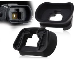 Oogschelpen voor camerasoekers - Siliconen en ABS - Zwart - Compatibel met Ni-kon Z7 Z7II Z6 Z6II Z5 - Past zich aan aan ogen - 2 stuks