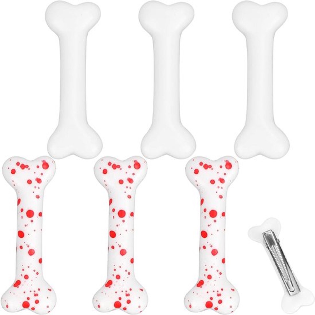 Botvormige Haarspelden, Hondenbot-Speldjes voor Halloween Cosplay Kostuum Accessoires