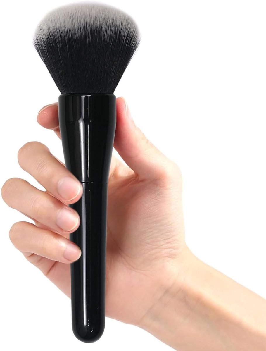 Grote Poederborstel voor Foundation, Professionele Make-up Borstel voor Vloeibare en Crème Producten, Perfecte Menging en Blending