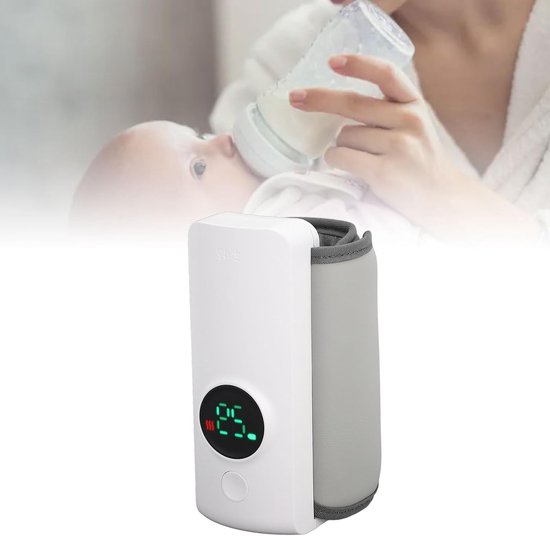 Dailygoody - Draagbare Flessenwarmer - Snel Opwarmen - Oplaadbaar 6000 mAh - Compact en Lichtgewicht - Babyvoeding - Ideaal voor Reizen - Geschikt voo — afbeelding 5