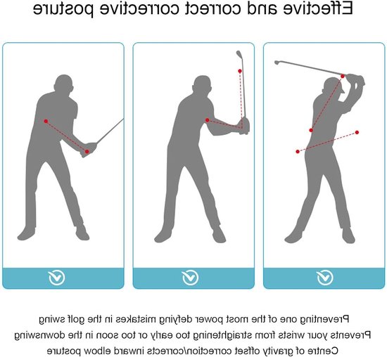Golf Swing Trainer, Verbeter Swing Speed ​​Nylon Touw Draagbaar Golfwenk Trainer Touw van Merkloos — afbeelding 2