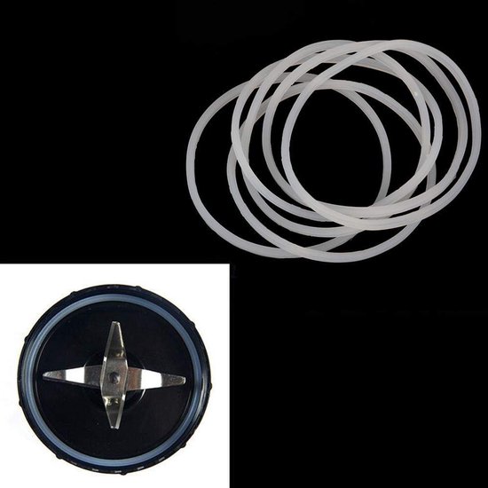 Flexibele O-Ringen Vervangingsgaskets - Rubberafdichtingen voor Blender, Keukenapparatuur en Mixers - Set van 6 Stuks — afbeelding 3