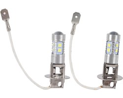 2x H3 LED Mistlampen Auto 50W 12V-24V DC 6000K Wit Licht Conversie Set