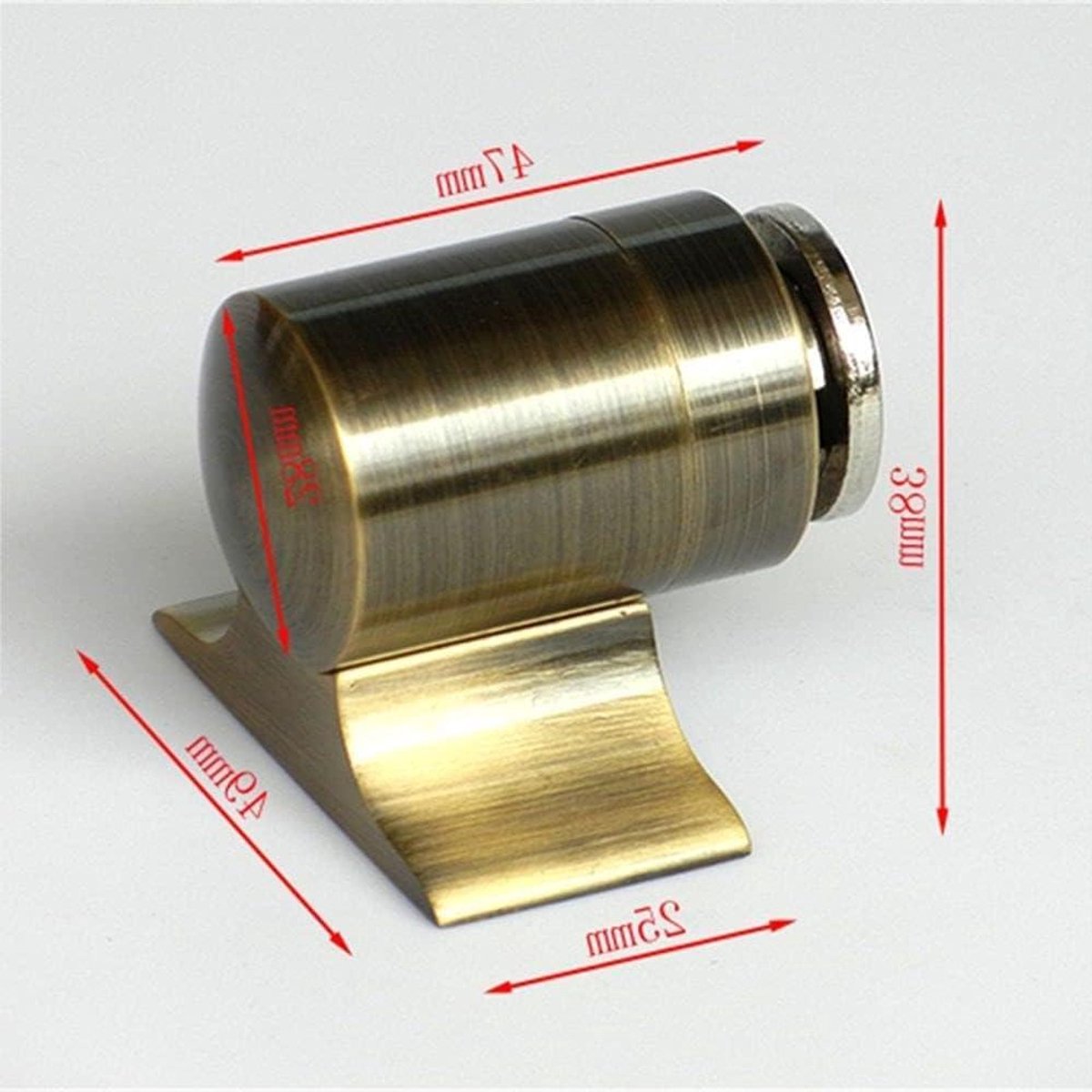 Magnetische deurstop - Deurhouder vloer - Deuren openhouden - Sterke zuigkracht - 1 stuk - Groen Brons