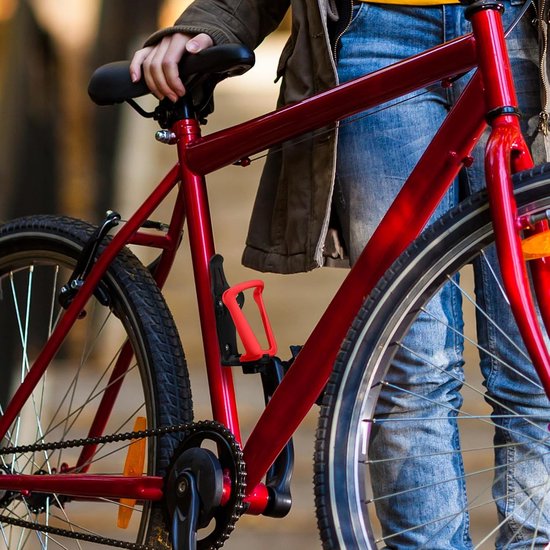 Fleshouder Fiets - Drinkhouder Universeel - Onderweg Drinken - Duurzaam Materiaal - Verstelbaar - Rood Zwart — afbeelding 2