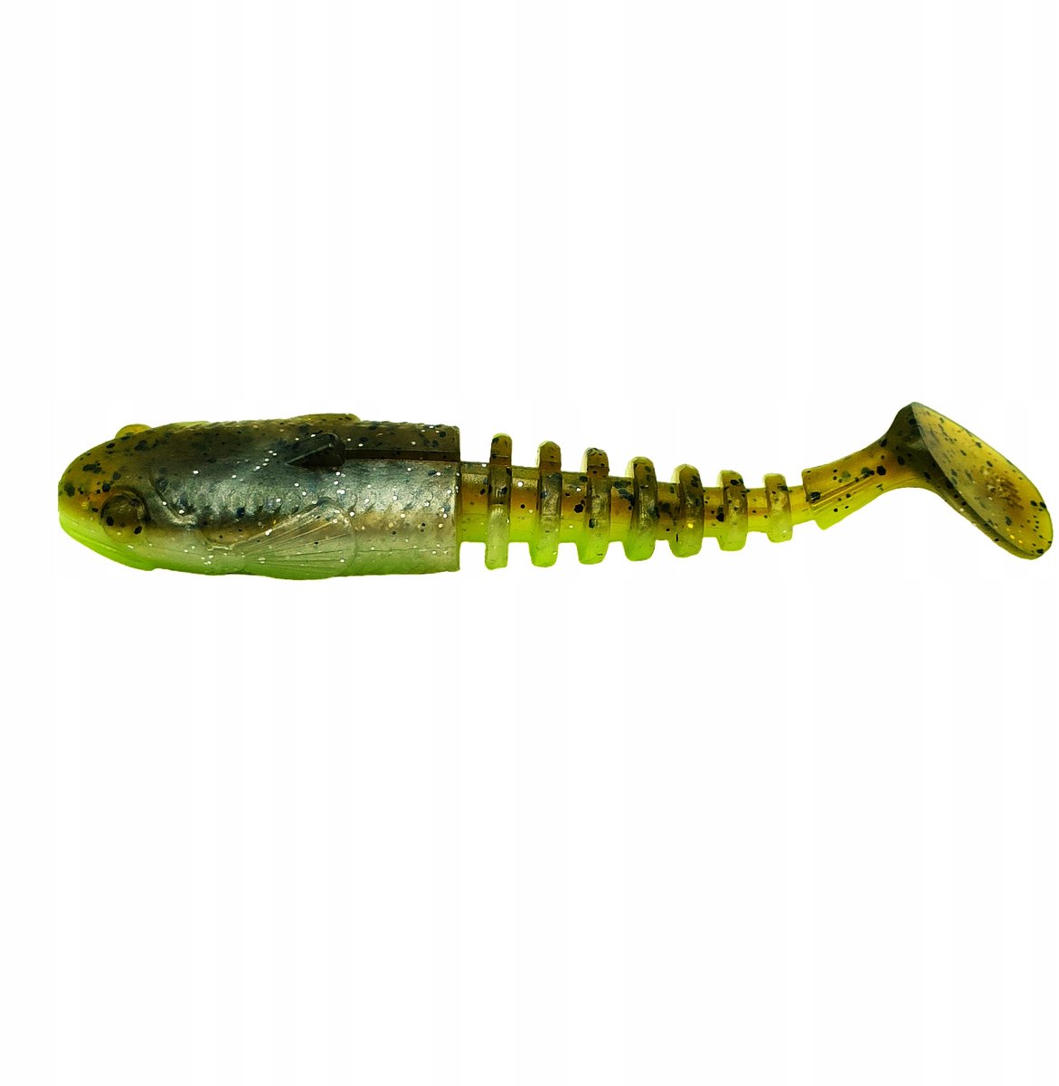 Savage Gear Gobster Shad 11,5 cm Groen Parel Geel - Roofvis Kunstaas