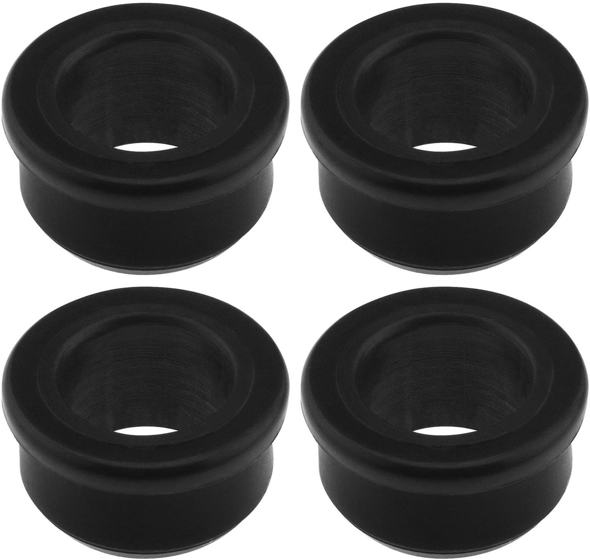 VLEMICO- Bush Wielas Reducer - 4x Reducer Bussen - Kunststof - Hoogte 15 mm - Buitendiameter 25 mm - Binnendiameter 16 mm - Betrouwbaar en Duurzaam - Wielasverloopbus