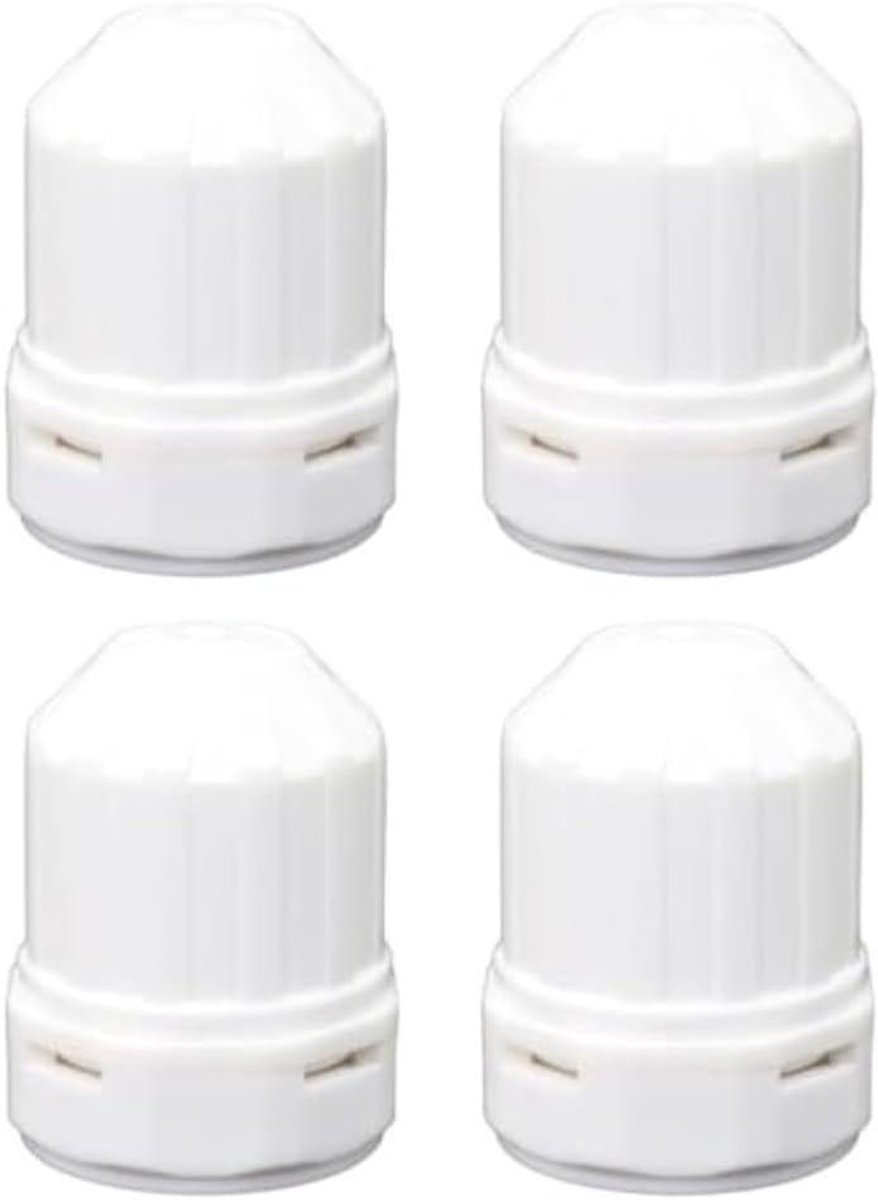 Thermostatische regelaars - Handwielen - Verwarming regelen - Standaard M30 draad - 4 stuks - Wit