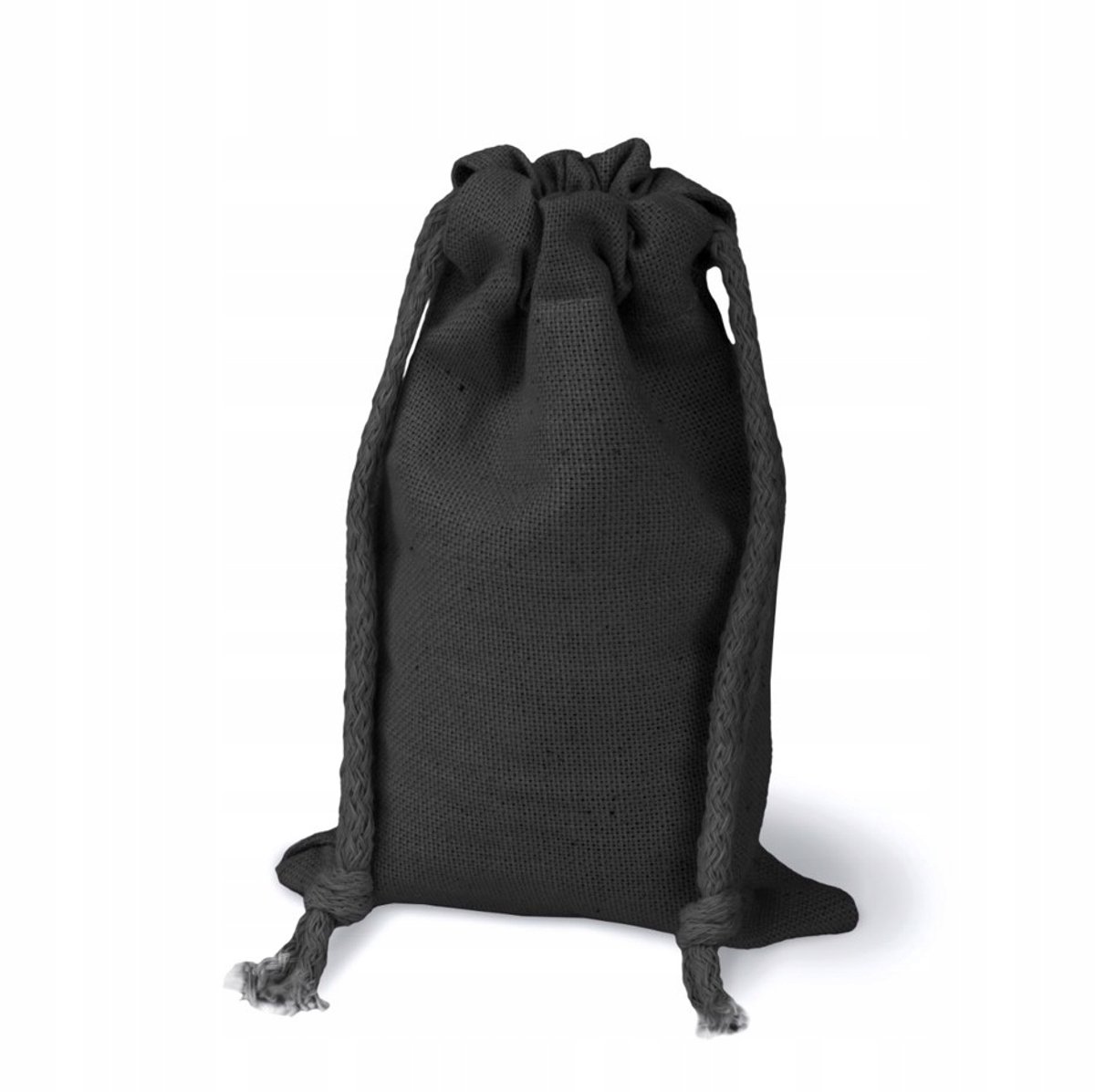 Zwarte Katoenen Zakje 8x14 cm - Ideaal voor Sieraden, Cosmetica & Cadeaus