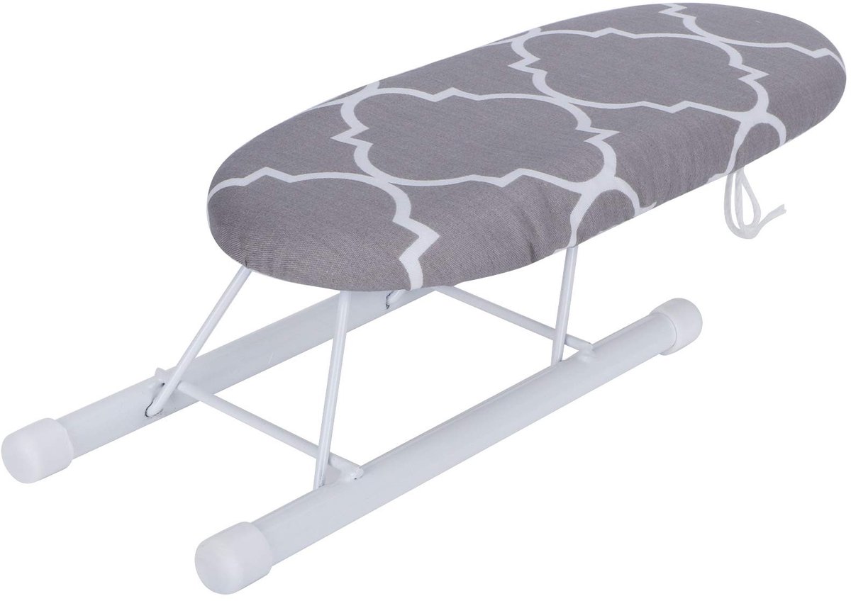 Dailygoods- Strijkplank Mini Opvouwbaar 26x11x8cm - Antislip Voetafdekking - Afneembare Hoes - Multifunctioneel - Duurzaam Materiaal - Voor Mouwmanchetten en Kragen - Strijktafel