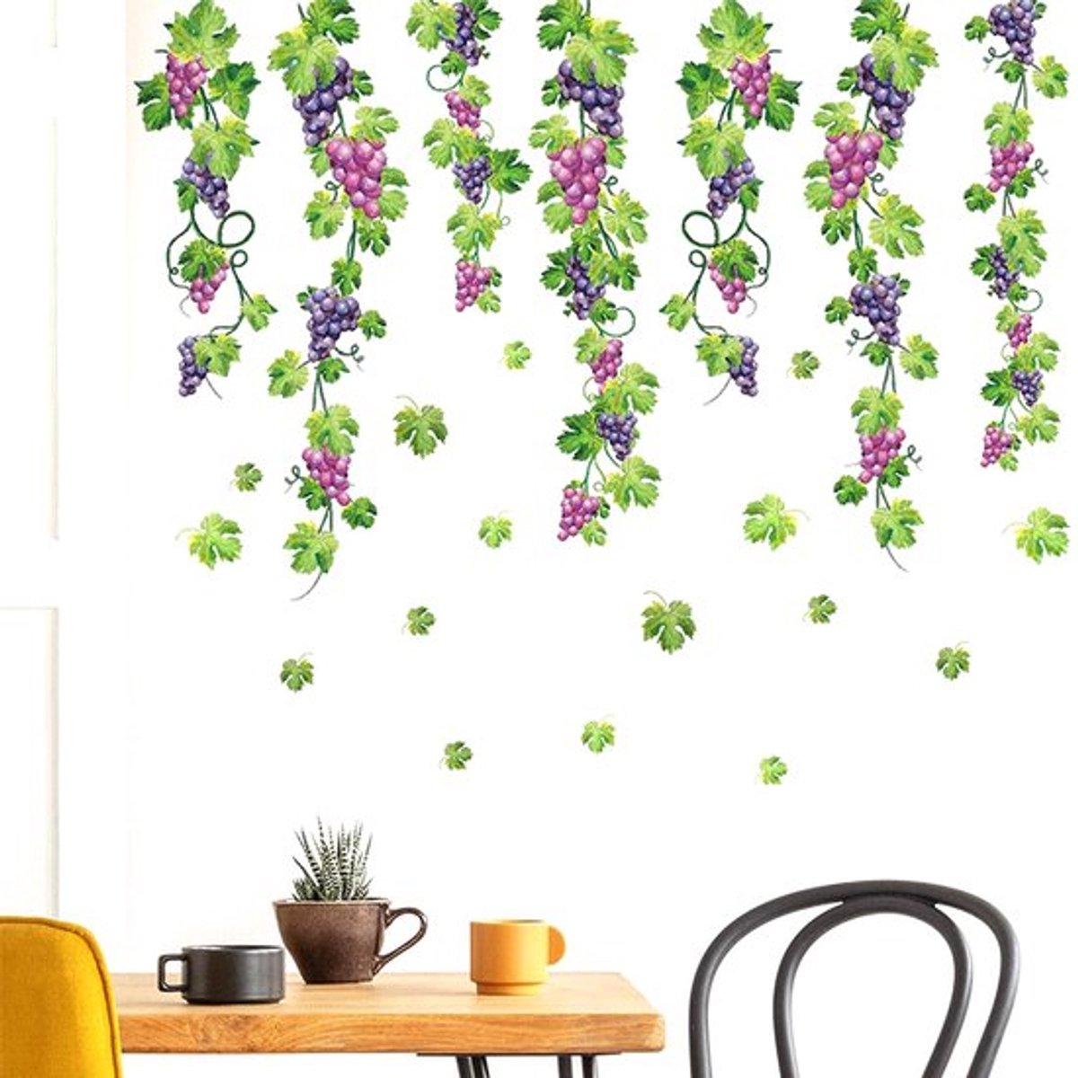 Dailygoody - Wandstickers - Groene Klimop - Elegante Decoratie