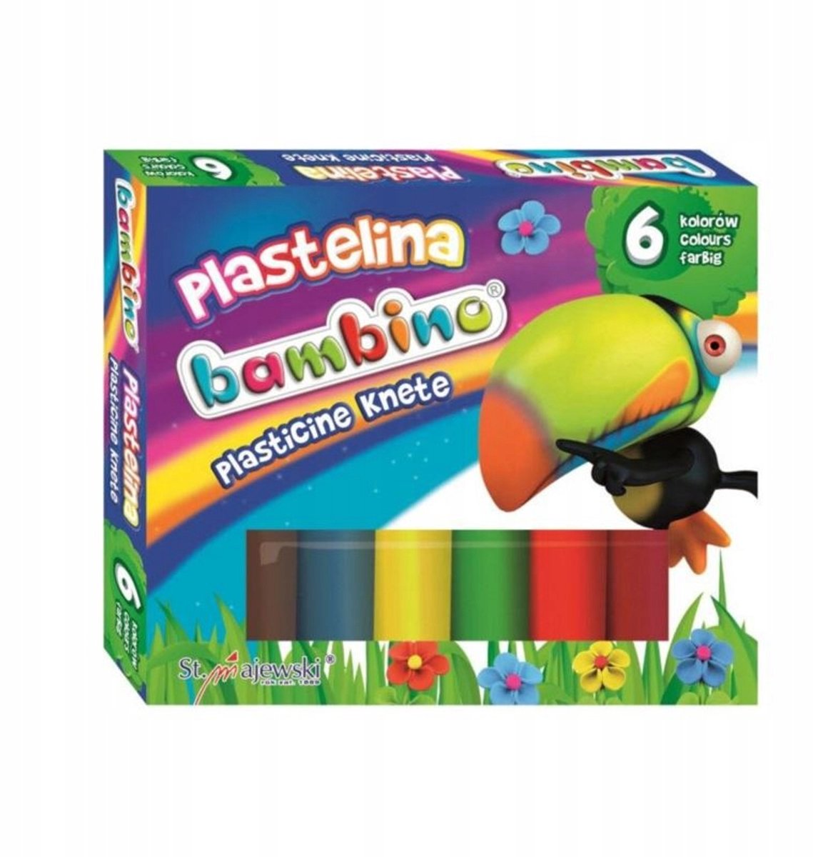 Bambino Plastiline Set 6 Kleuren - Creatief Knutselmateriaal voor Kinderen