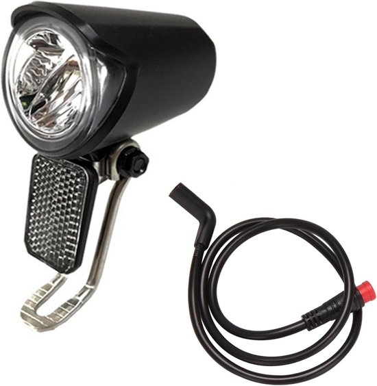 Fietsverlichting Voor - Koplamp Fiets - Nachtelijke Ritten - Veelzijdige Spanning - 16 Inch Kabel - Zwart — afbeelding 4