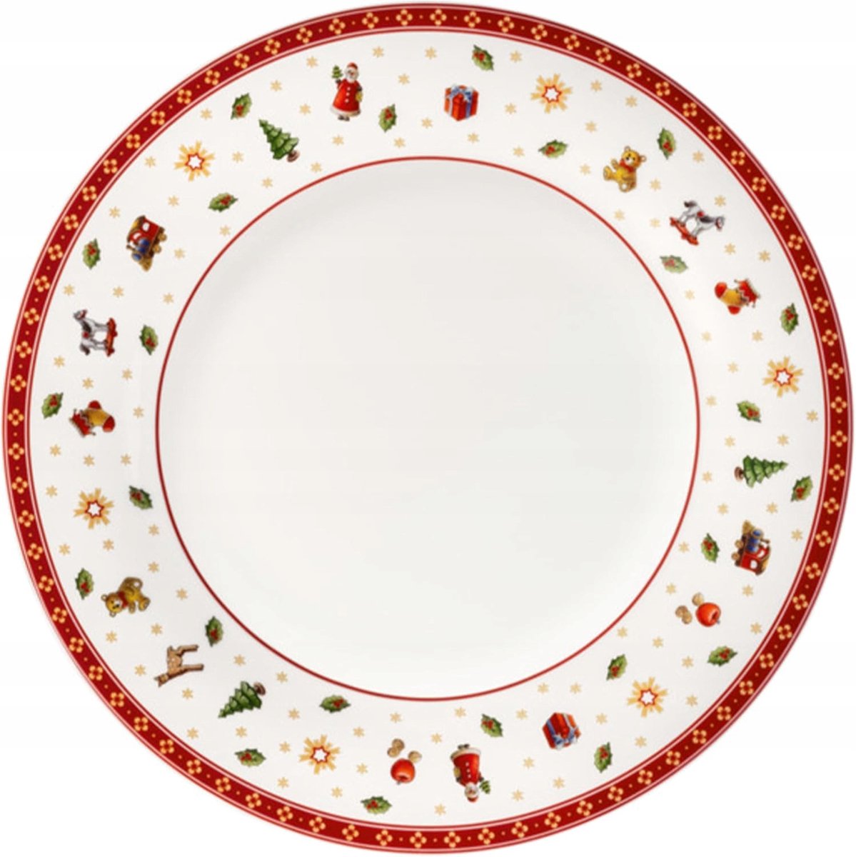 Keramische Dinerbord 27cm - Feestelijk & Nostalgisch Design