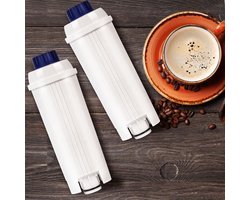 2x Vervangende Waterfilter voor De'Longhi Koffiemachine - DLSC002 Compatibel - Geschikt voor Magnifica Evo & S, Primadonna, Eletta