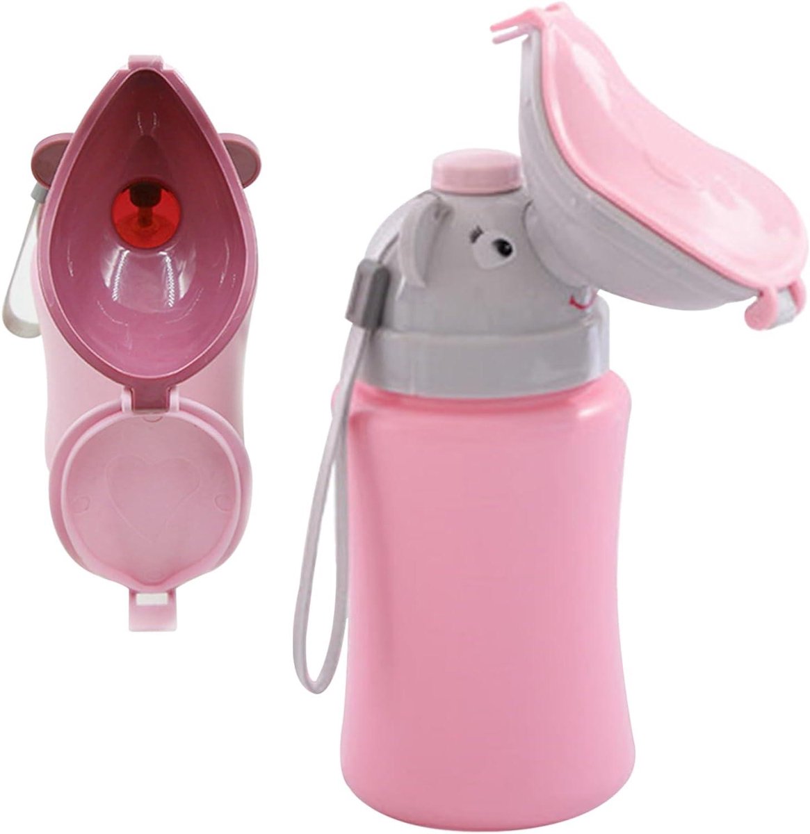 Draagbaar Toilet - Reis Potje - Kind Zindelijk - Lekvrij Ontwerp - 500 ml Capaciteit - Roze