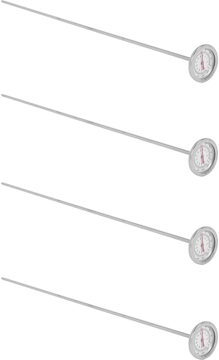 Bodemthermometer - Compostmeter - Compost Temperatuur - Snelle Respons - 50 cm Steel - Zilver