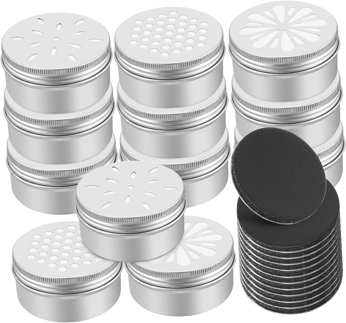Geur Trainingsbox - Honden Werk Containers - Hondengeur Training - Met Magnetische Punten - Set van 12 - Zilver
