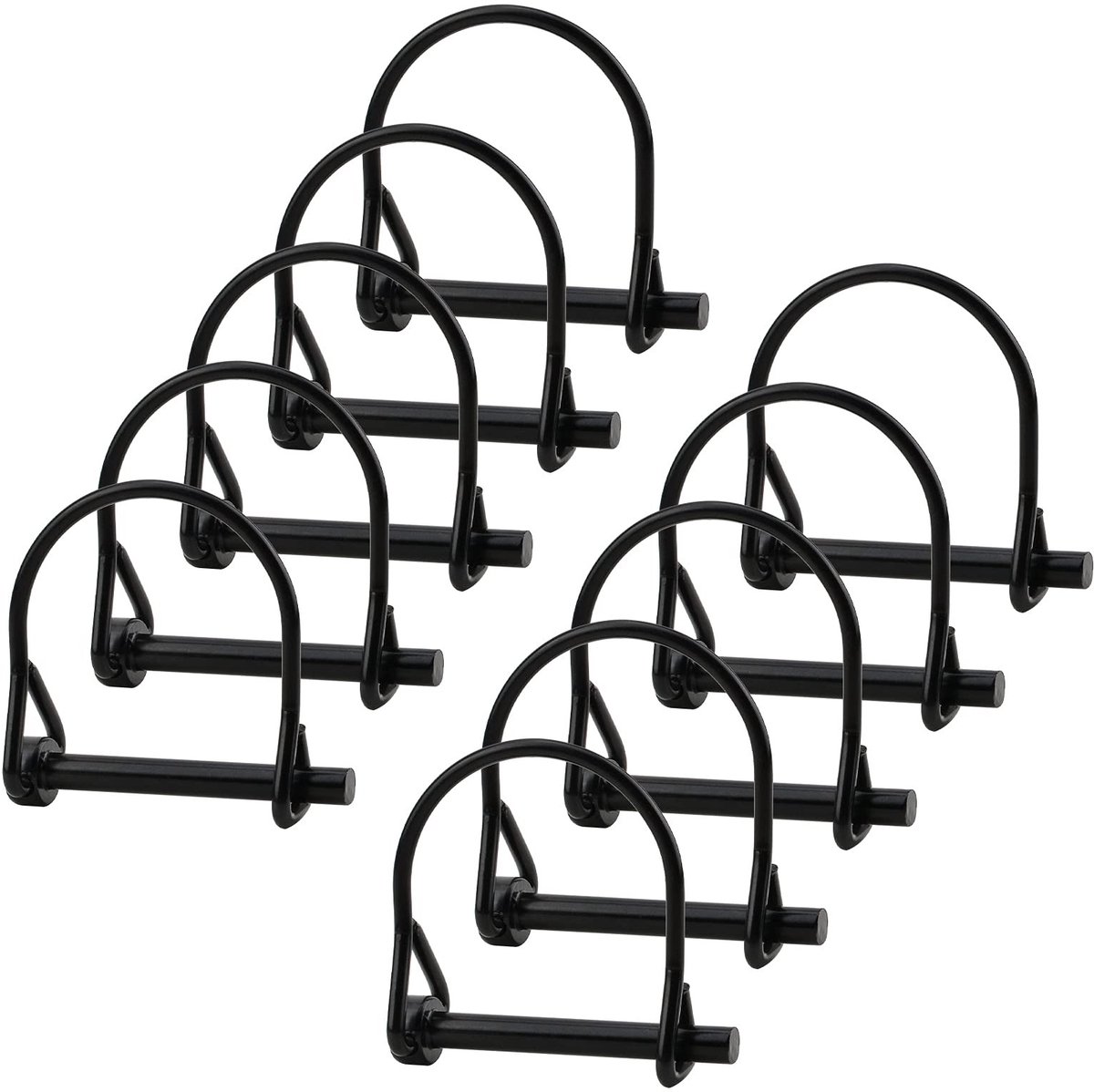 JHUBERS- Draadslotstift 52 mm - 10 Stuks - Koolstofstaal - Borgstift/Borgclip - Veiligheidskoppeling - Antiroest - Geschikt voor tuin/gazon - Borgpen