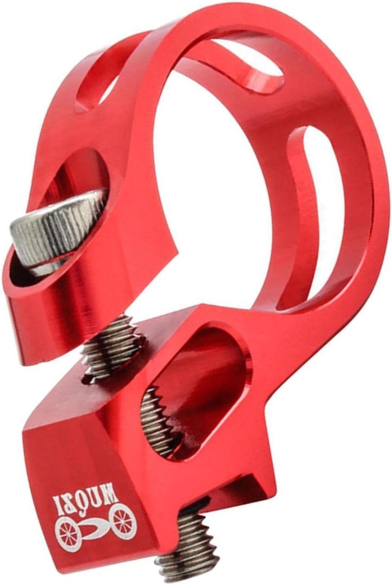 Fiets Schakel Klem - Shifter Bevestiging - Fietsen Verbeteren - Aluminiumlegering - 222 mm - Rood