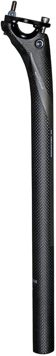Fiets Zadelpen - Verende Zadelpen - Comfortabel Fietsen - Koolstofvezel Constructie - 30.8x400mm - Mat