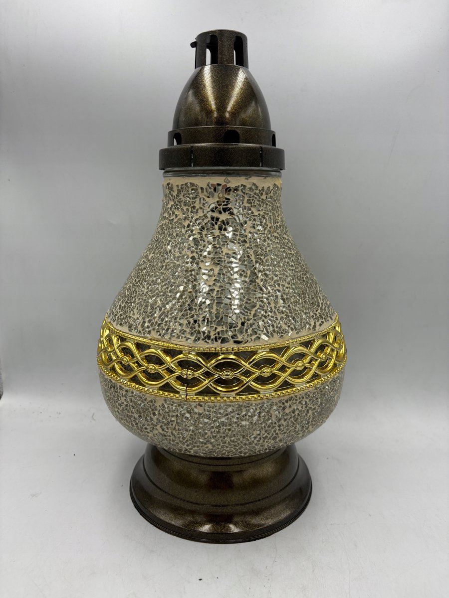 Gouden Mozaïek Znicz - Hoogwaardig Glas & Uniek Design