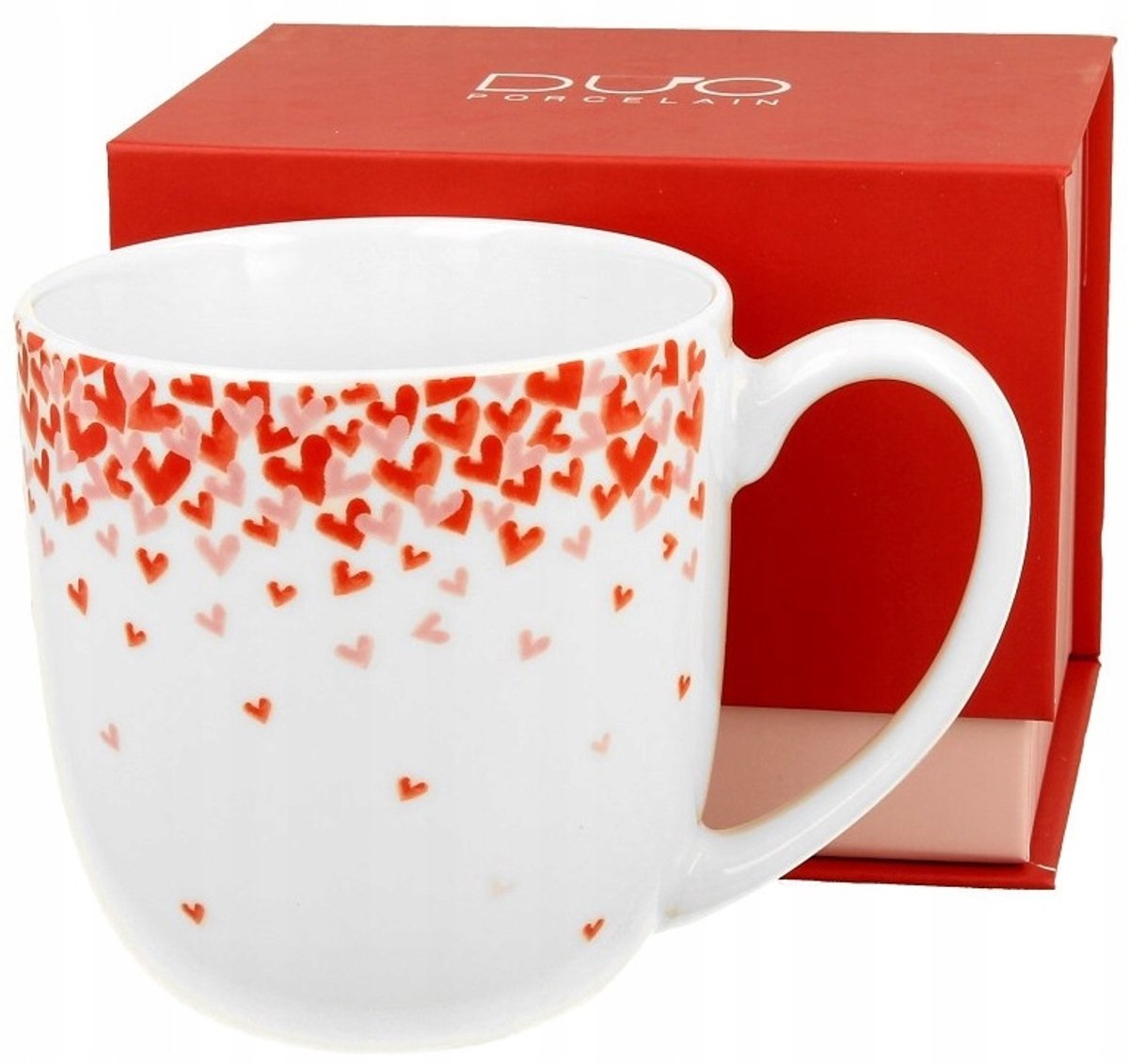 Liefdesmok Duo 380ml - New Bone China Porselein - Cadeau Valentijn
