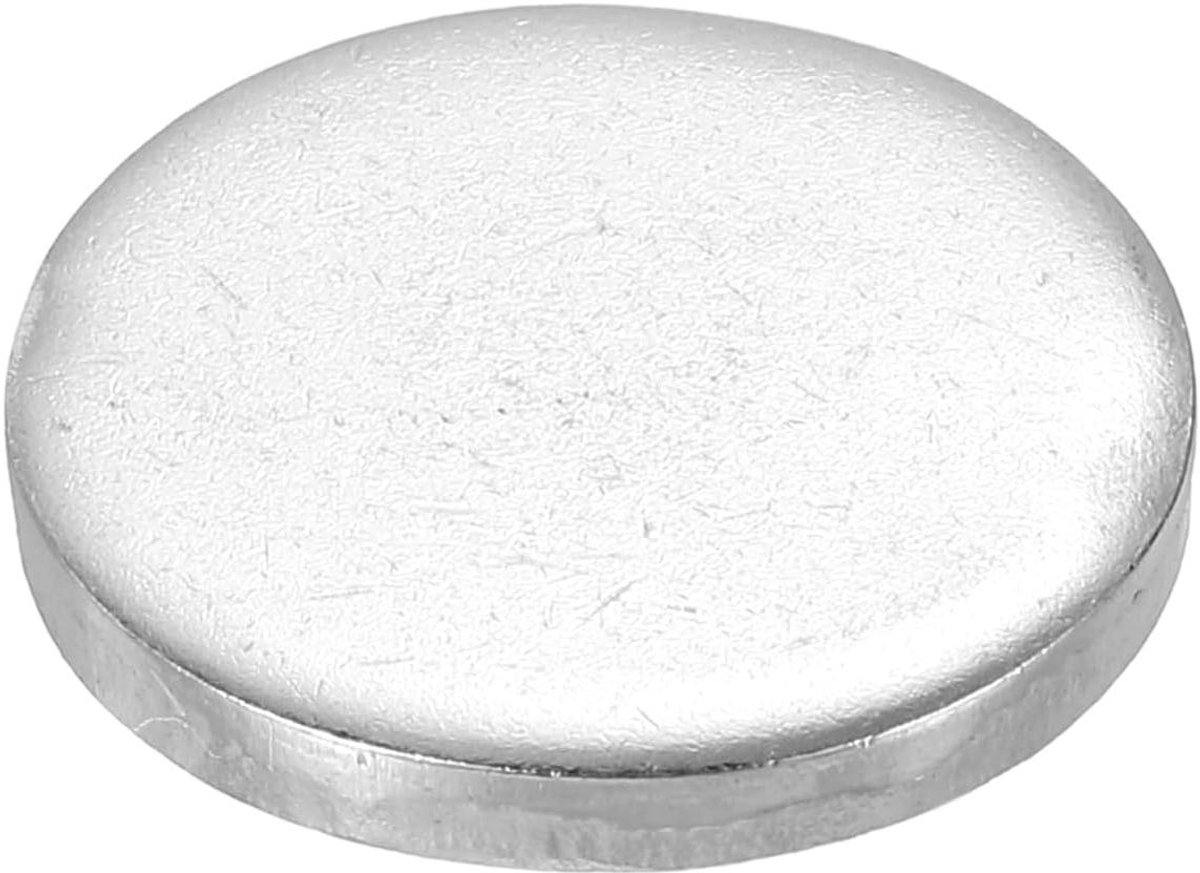 Roestvrijstalen schijven - Metalen rondjes - Voorwerpen personaliseren - Corrosiebestendig materiaal - 20 mm diameter - Zilverkleurig