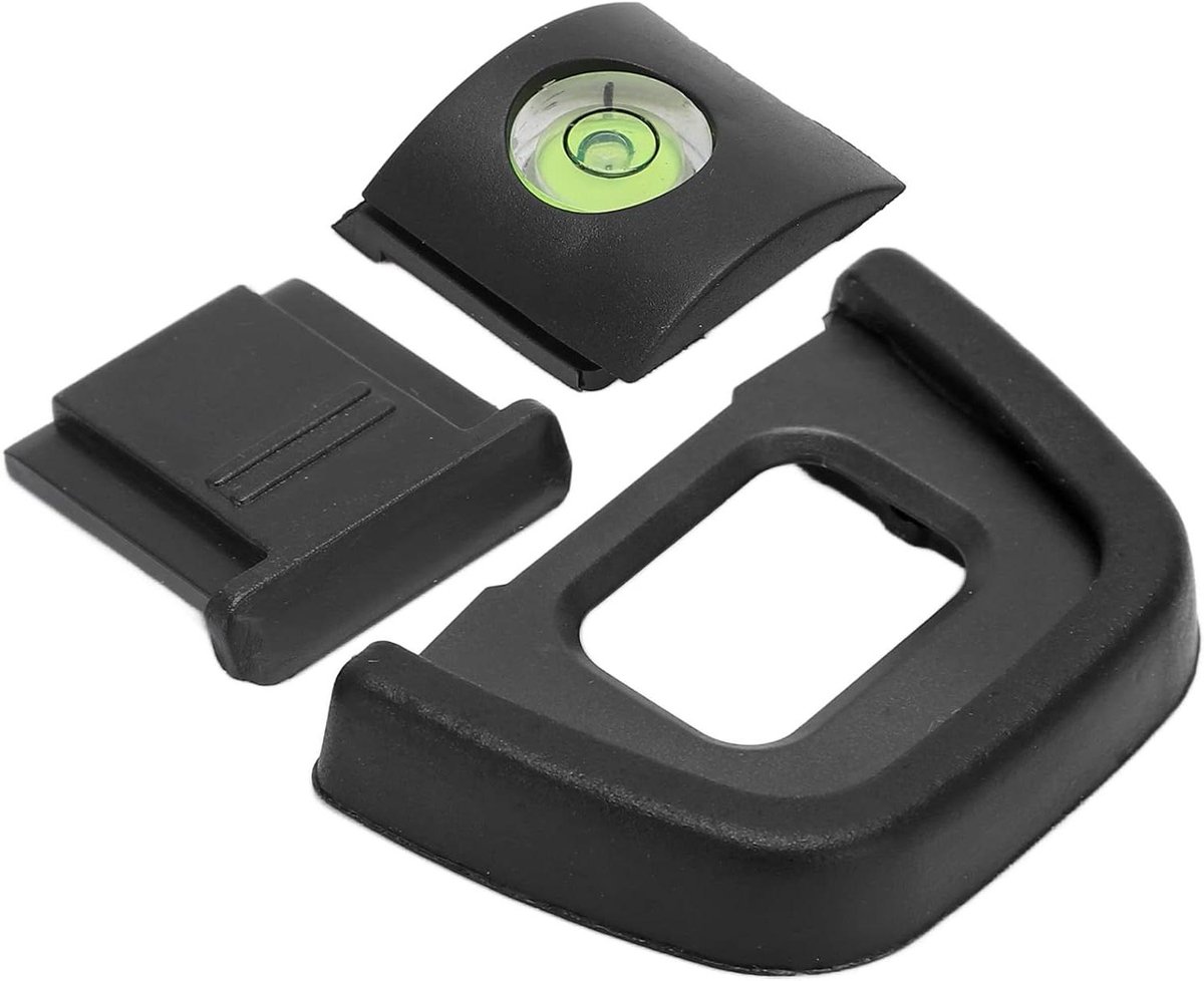 Camera Oogschelp - Zoeker Bescherming - Fotografie Accesoires - Inclusief Waterpas - Compact Formaat - Zwart