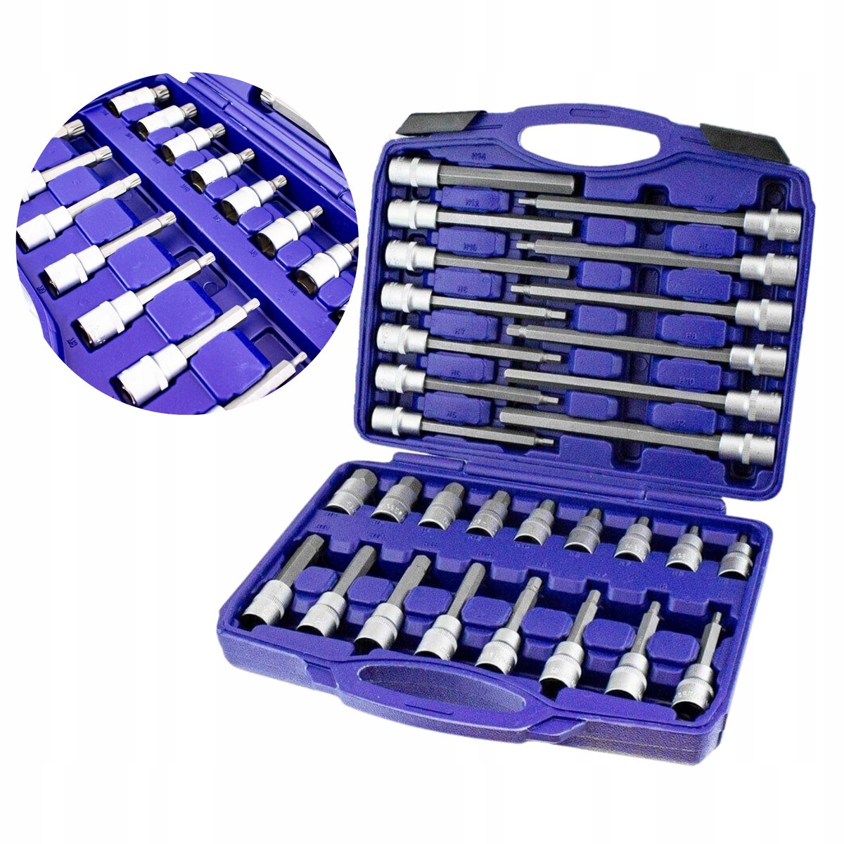 88-delige Torx- en zeskantdoppenset - Chroom-vanadiumstaal
