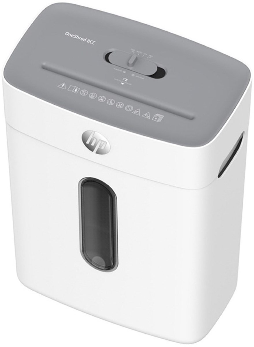HP OneShred 8CC - Papierversnipperaar - P-4 / DIN 66399 - Shredder - 15L - Kantoor/ Thuisgebruik - Wit thumbnail 2