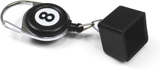 Biljartkrijthouder - Keu Accessoire - Sporten - Magnetische Sluiting - 8 cm - Zilver — afbeelding 5