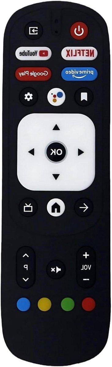 Afstandsbediening - TV Bediening - Smart TV Navigatie - Spraakbesturing en Sneltoetsen - 18 x 6 x 3 cm - Zwart