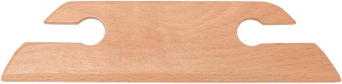 Houten Spoel - Weefaccessoire - Handweefprojecten - Afgeschuinde randen - Compact formaat - Houtkleur