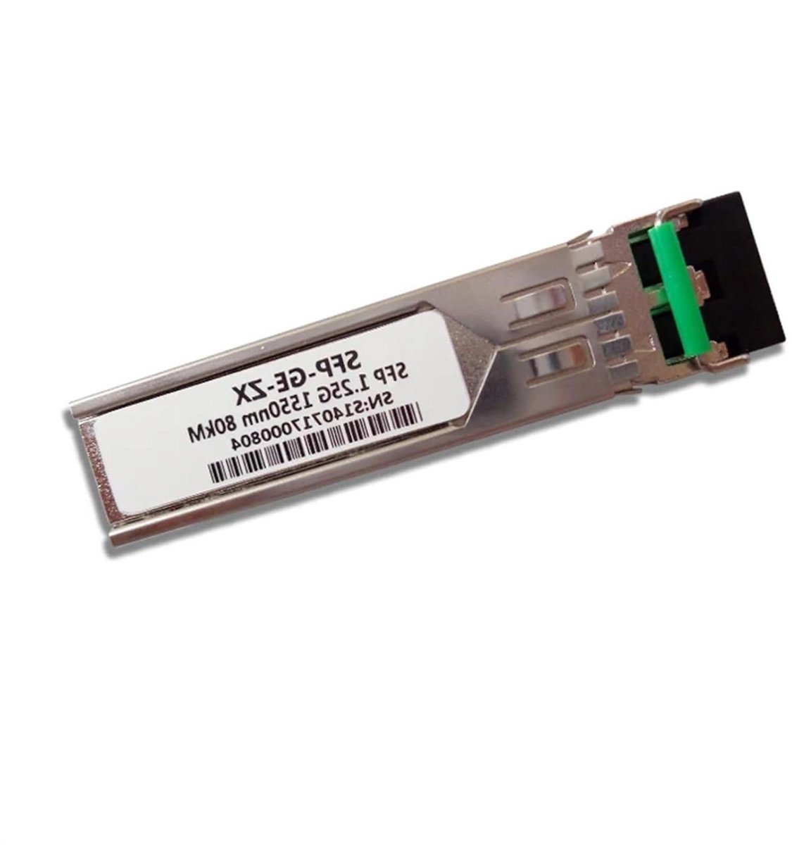Netwerk Transceiver - Vezel Optische Module - Data Verbinding - 80km Bereik - 1.25G - Zilver