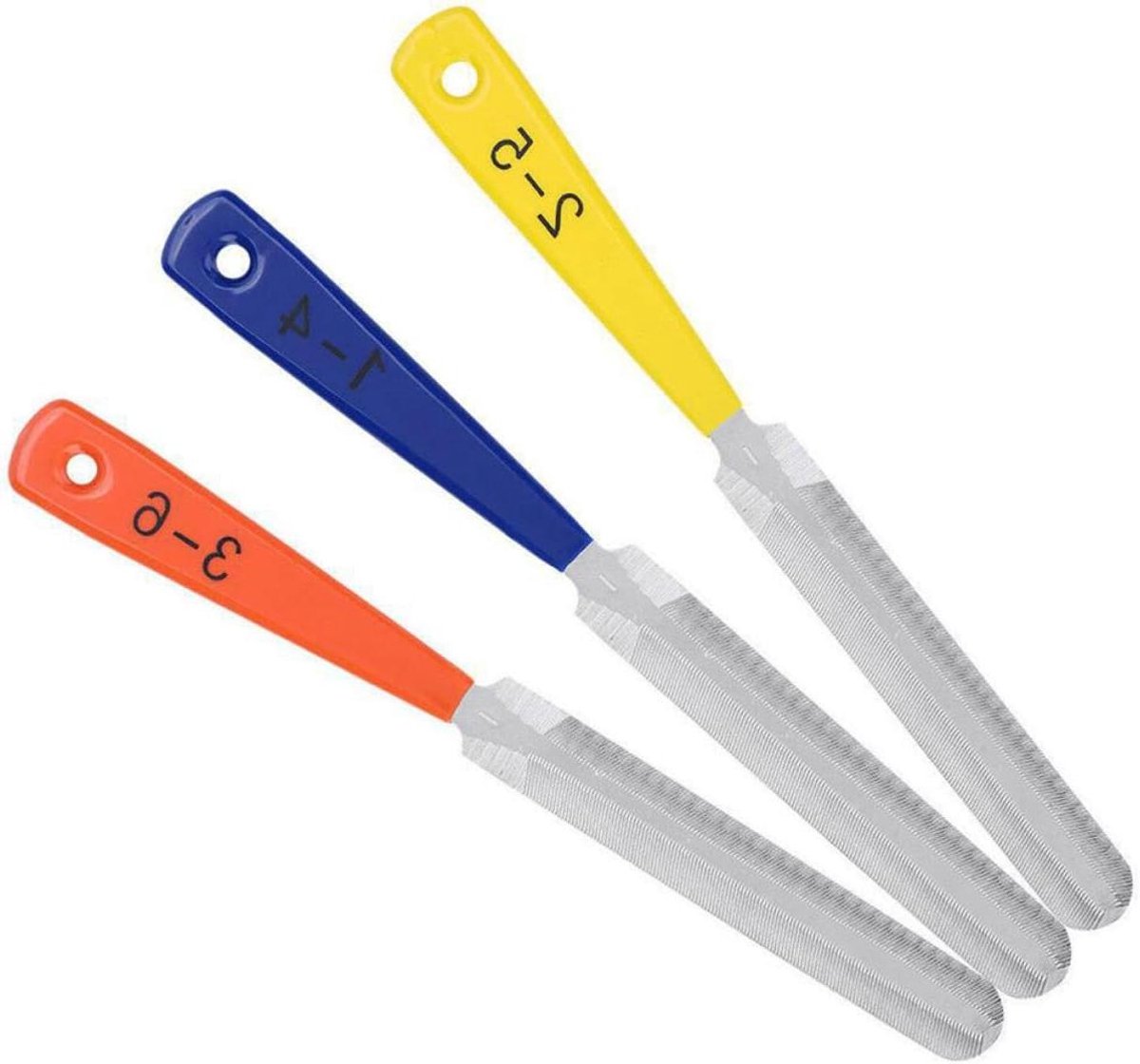 Gitaar Onderhoudsset - Slotvijl Set - Gitaar Reparatie - Taps toelopend V-vormig - 3 stuks - Diverse Kleuren