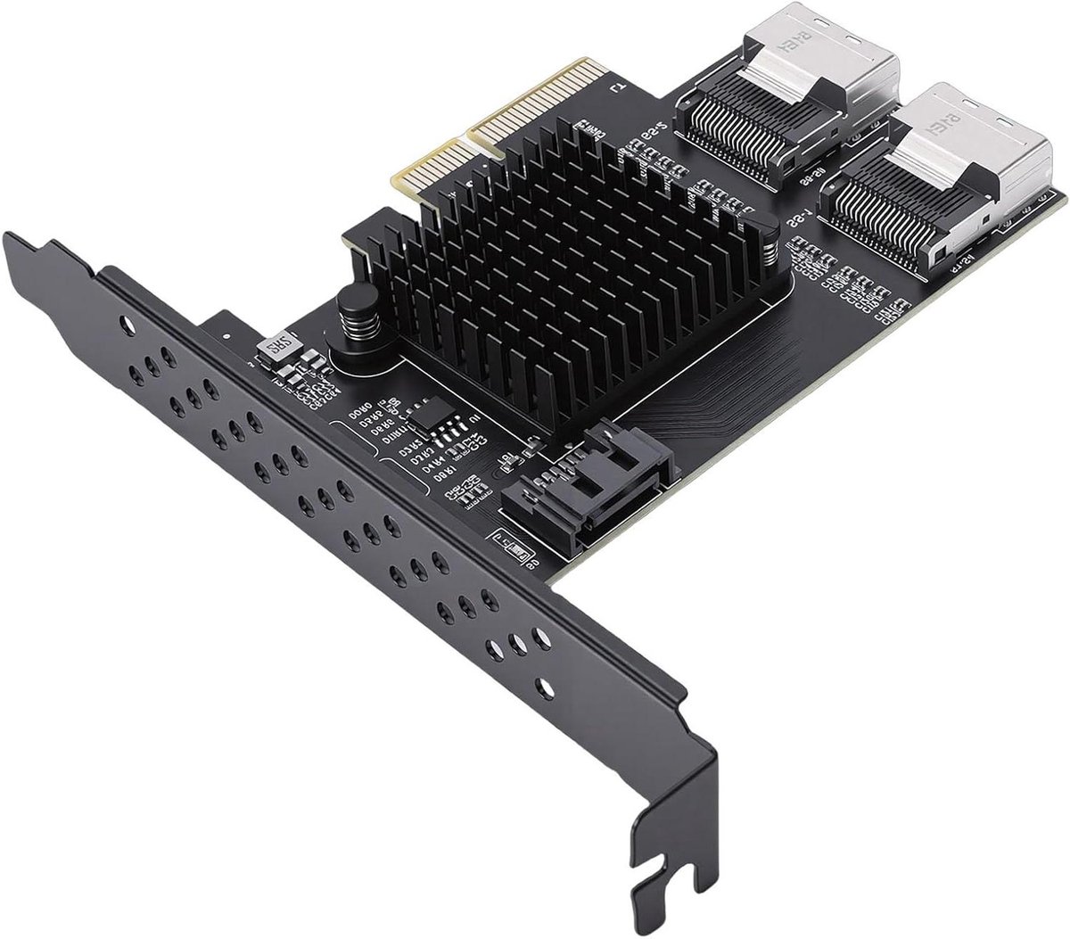 Seriële ATA-uitbreidingskaart - SATA Controller - Opslag uitbreiden - 9 poorten 6 Gbps - PCIe 4X - Groen