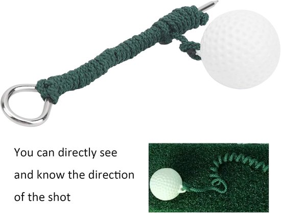 Golf Swing Trainer - Oefenhulpmiddel Swing - Swing Verbeteren - Intrekbaar Touw - 16 cm Lengte - Niet gespecificeerd van GOLF — afbeelding 5
