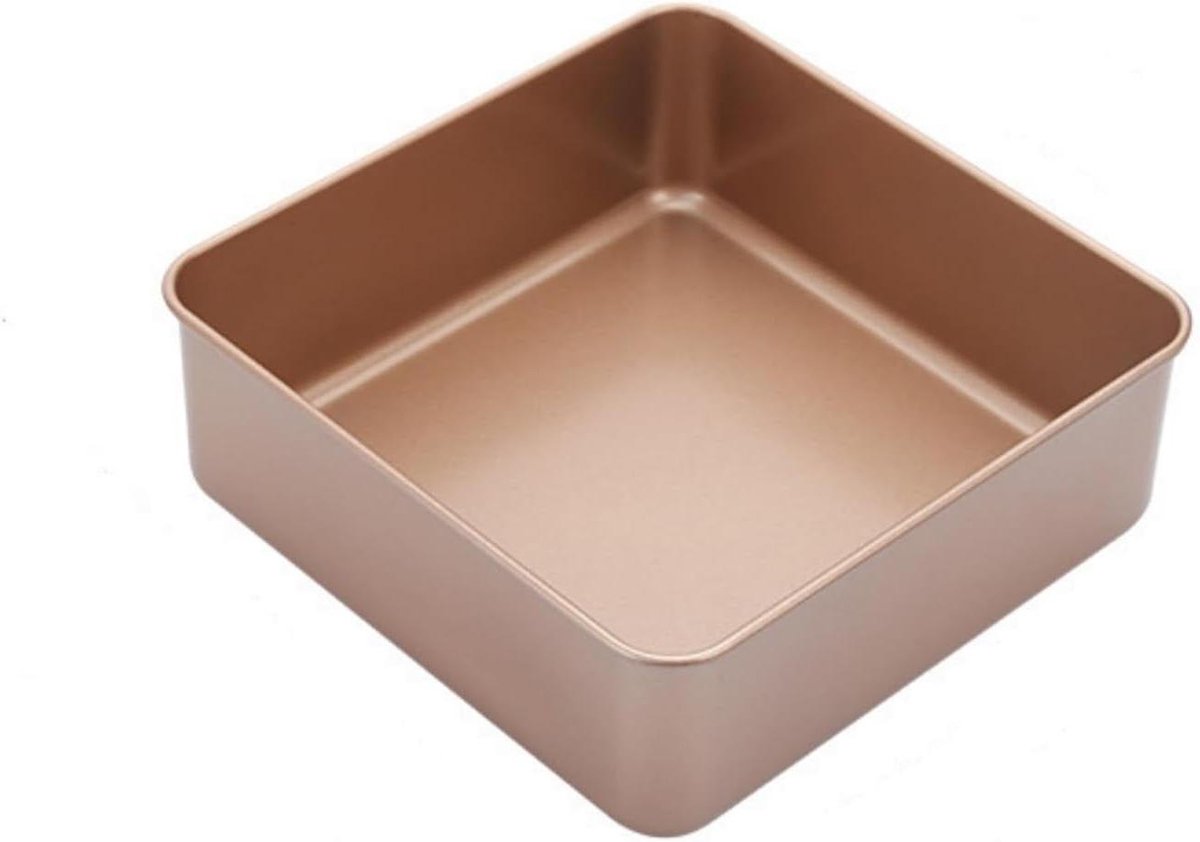 Vierkante Bakvorm - Cake Pan - Cakes Bakken - Voedselveilig Koolstofstaal - 6 Inch - Zwart