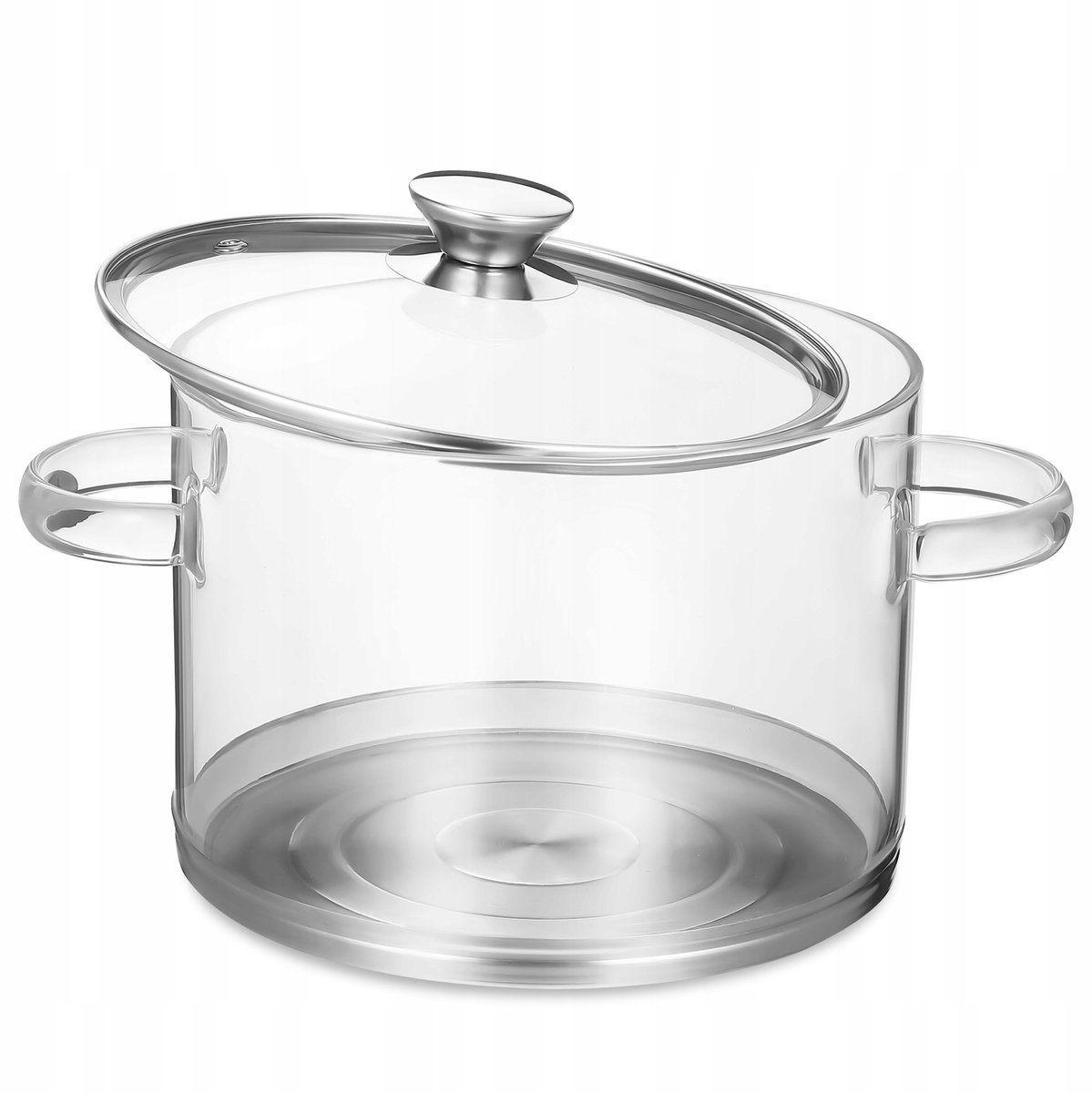 Glazen Soeppan met Deksel - 3.2L - Inductie Geschikt