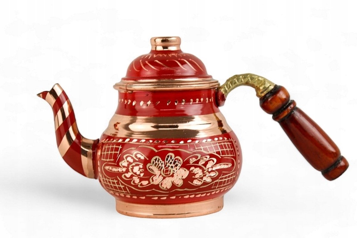 Handgemerkt Turkse Koperen Ketel 500ml - Diverse kleuren