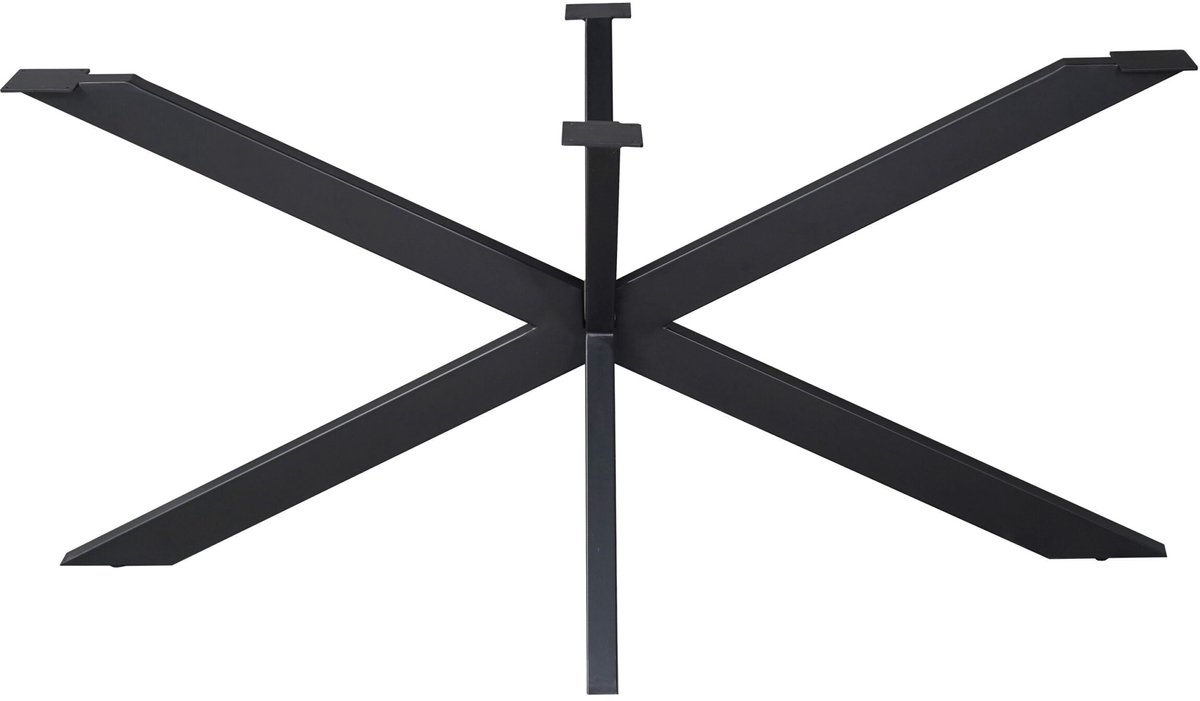 Starfurn Matrixpoot Zwart Ovaal/Rechthoek 160 cm Koker 4x8 cm
