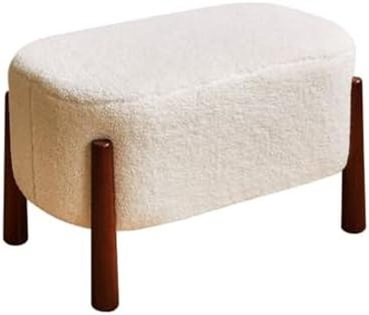 Voetkruk Ottomaanse poef - Zitje bijzettafel - Extra zitplaats - Stevig ontwerp - 204 x 125 inch - Teddy