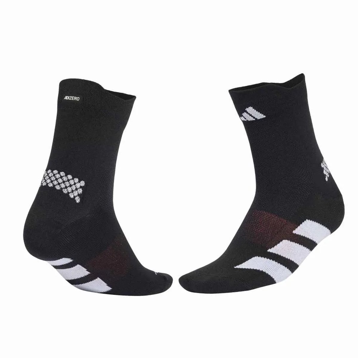 Adidas Performance Adizero Korte Hardloopsokken Unisex Zwart