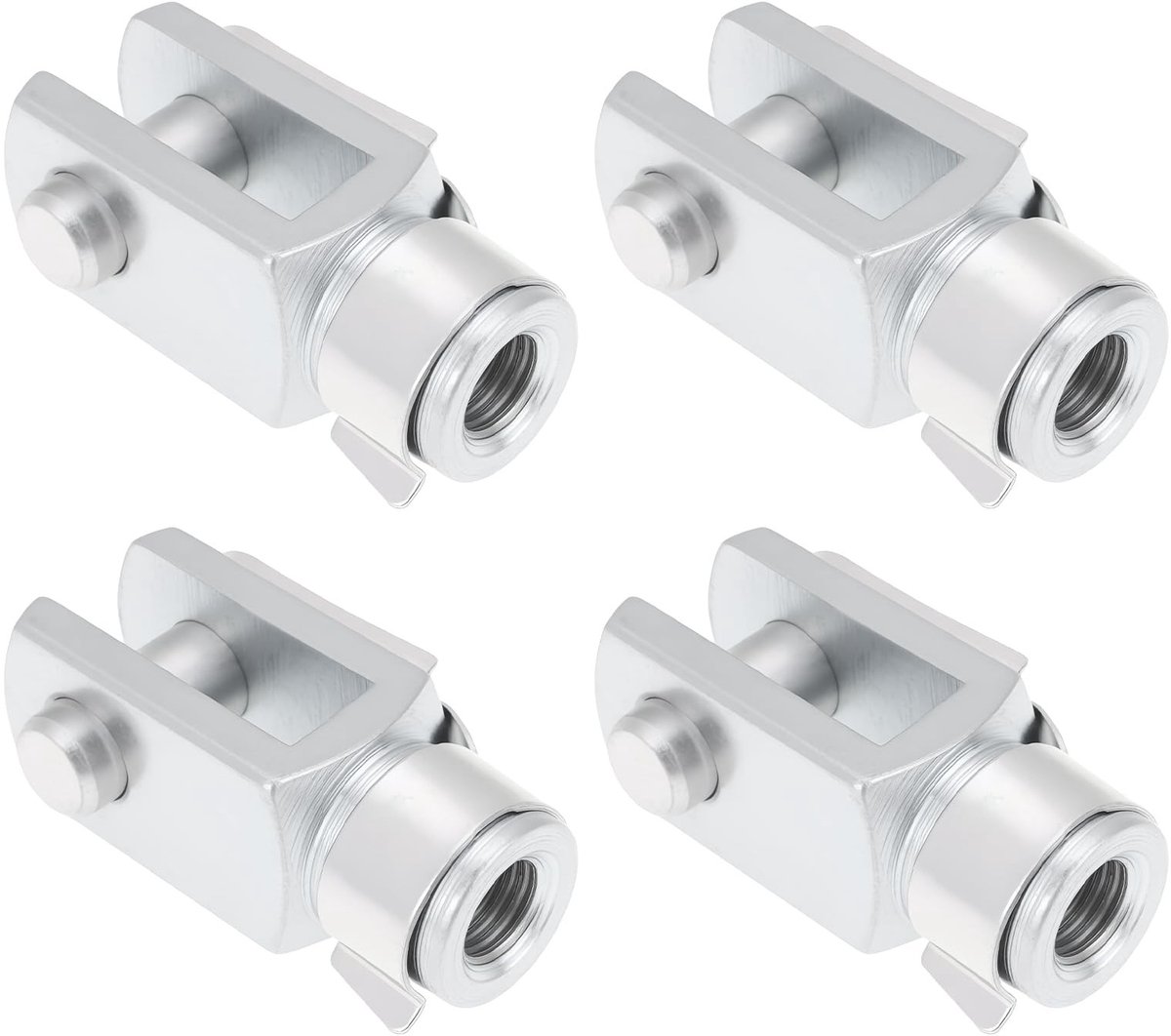 Dailygoods- Clevis 4 Stuks - Quick Release - Universele Montage - Duurzame Constructie - 42mm Lengte - Veerpen Inclusief - Haak